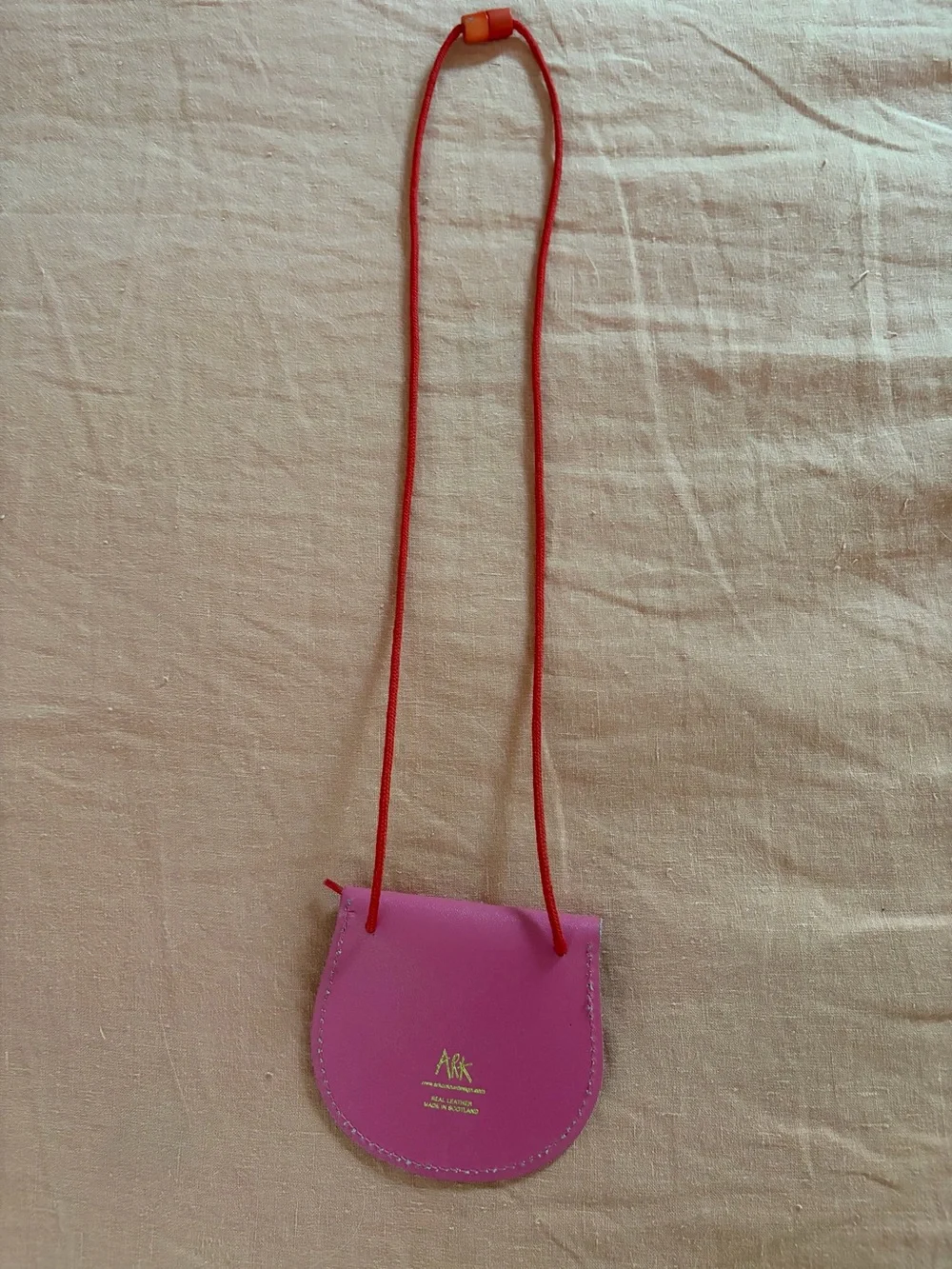 Ark Pink and Gold Kids Crossbody Coin Purse